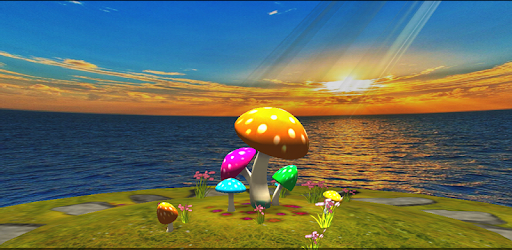 3D Mushroom-Sun Live Wallpaper pc screenshot