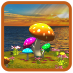 3D Mushroom-Sun Live Wallpaper for pc icon
