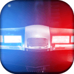Police siren light & sound icon