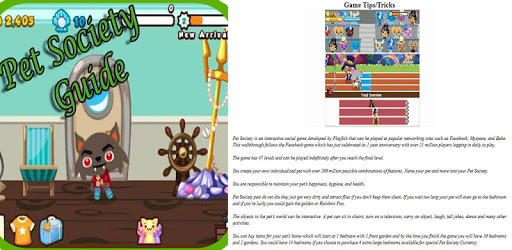Guide for Pet Society online pc screenshot Guide for Pet Society online pc screenshot