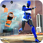 Flash Robot Speedster: Cop Robot hero- Flash games icon