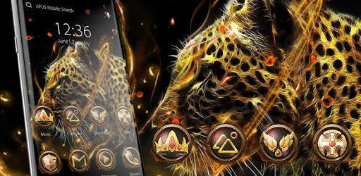 Fire Leopard Wolf--APUS Launcher fashion theme pc screenshot