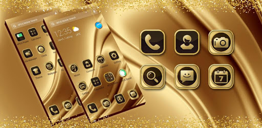 Golden Silk APUS Launcher Theme pc screenshot Golden Silk APUS Launcher Theme pc screenshot