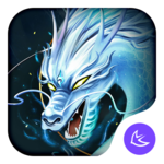 Divine Cool White Dragon-APUS Launcher theme for pc icon