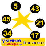 smart numbers for Gosloto 6/45 icon
