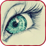 realistic eyes drawing for pc icon