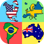 Flags of the World Continents - New Geography Quiz for pc icon