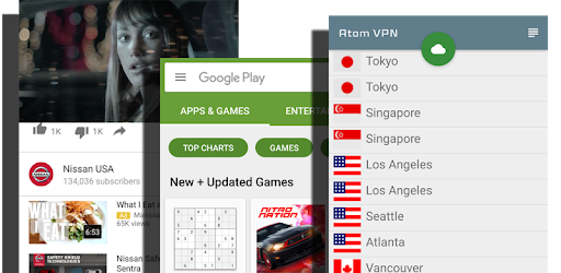 Atom VPN (100% free) pc screenshot