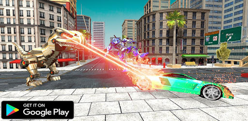 Dinosaur Robot Transform: Car Robot Transport Sim pc screenshot