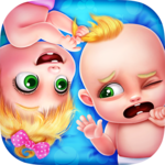 Newborn Baby Angry Twins icon