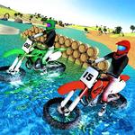 Beach Water Surfing Games: Bike Race icon