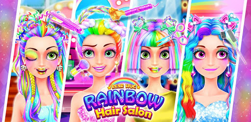 Rainbow Hair Salon - Dress Up pc screenshot Rainbow Hair Salon - Dress Up pc screenshot