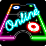 Glow Air Hockey Online icon