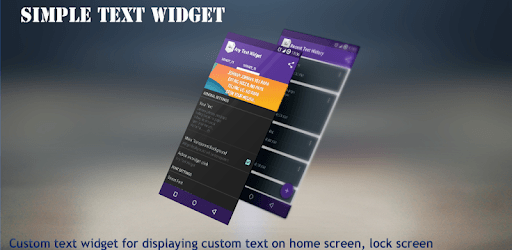Simple Text Widget (Any Text) pc screenshot Simple Text Widget (Any Text) pc screenshot