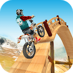 Tricky Bike Racing With Crazy Rider 3D icon