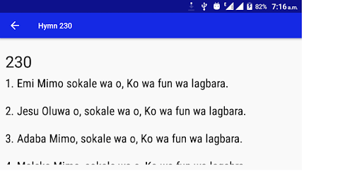 CCC Hymns YORUBA pc screenshot CCC Hymns YORUBA pc screenshot