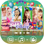 Birthday Video Maker With Music & Editor icon