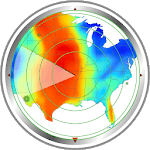 Weather radar map: waves, rain & hurricane tracker icon
