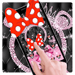 Black Cartoon Mouse Bowknot Theme icon