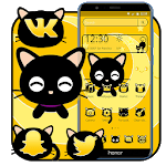 Black Cute Cat Theme icon