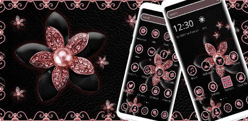 Black Diamond Flower Theme pc screenshot Black Diamond Flower Theme pc screenshot