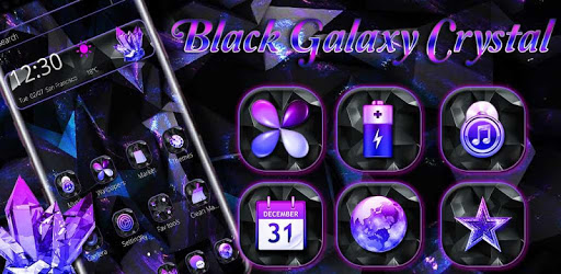 Black Galaxy Crystal Theme pc screenshot Black Galaxy Crystal Theme pc screenshot