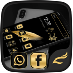 Black Gold Feather Theme icon