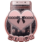 Black Lace Pink Heart for pc icon Black Lace Pink Heart for pc icon