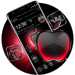 Black Red Apple Crystal Theme icon