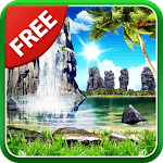 Tropical Waterfall Wallpaper icon