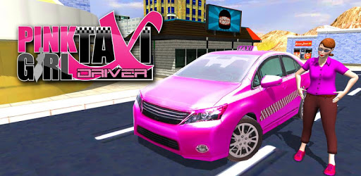 Pink Car Taxi Girl Driver pc screenshot