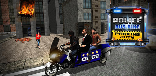 Bus Bike Passenger Transport: US police Motorbike pc screenshot