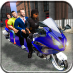 Bus Bike Passenger Transport: US police Motorbike icon
