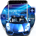 Blue Neon Car Theme for pc icon Blue Neon Car Theme for pc icon