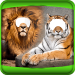 Tiger And Lion Photo Montage icon