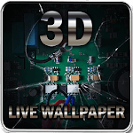 Broken Screen 3D Live Wallpaper icon