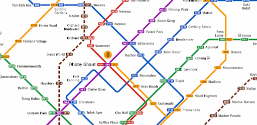 Singapore MRT and LRT Map pc screenshot