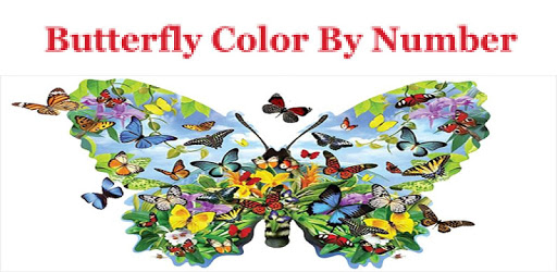 Butterfly Color By Number, butterfly coloring . pc screenshot