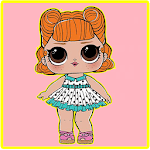 Coloring pages Surprise Dolls, LoL icon