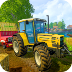 Tractor Trolley Real Farming Tractor 3D icon