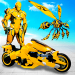Flying Bee Robot Car Transforming Game: Robot Game icon