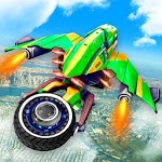 US Police Bike Robot: Flying Bike Shooting Games icon