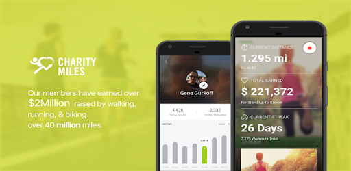 Charity Miles: Walking & Running Distance Tracker pc screenshot Charity Miles: Walking & Running Distance Tracker pc screenshot