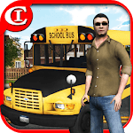 Crazy School Bus Driver 3D icon