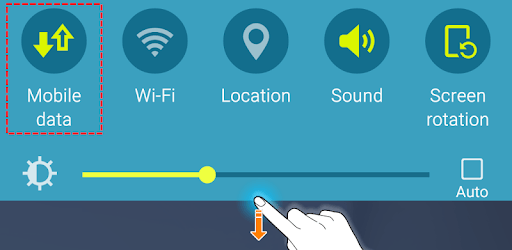 Install the MobileData button pc screenshot Install the MobileData button pc screenshot