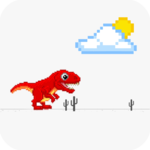 Dinosaur Jumping Chrome icon
