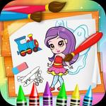 Cartoon Coloring book - Kids Coloring book 2019 icon
