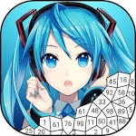 Manga Anime Paint By Numbers Puzzle for pc icon