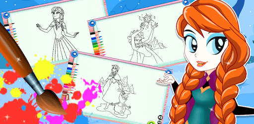 Elsa Coloring Games pc screenshot