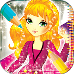 Girls Fashion Coloring Book icon